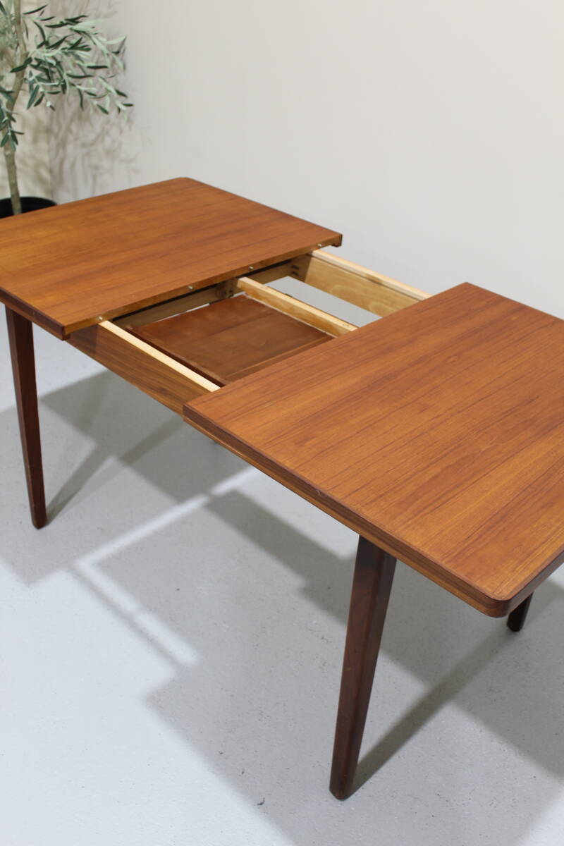 Vintage extendable dining table - 1960s, teak | 01353