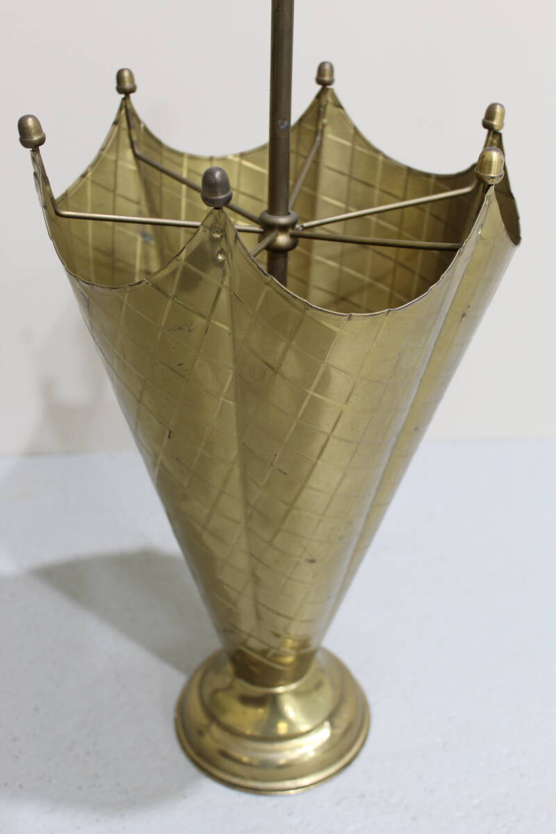 Vintage Schirmständer, Schirmhalter - Messing, 50er Jahre