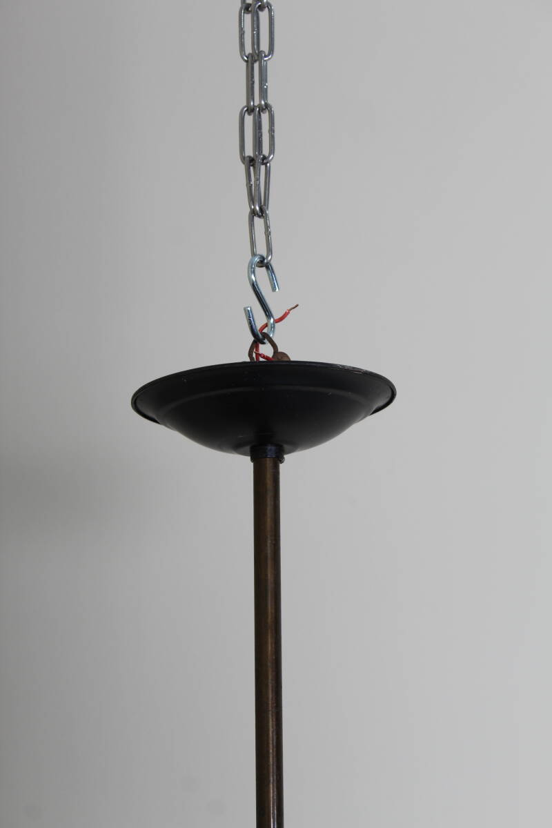 Vintage chandelier, ceiling lamp, 5-arms - 1950s | 01358