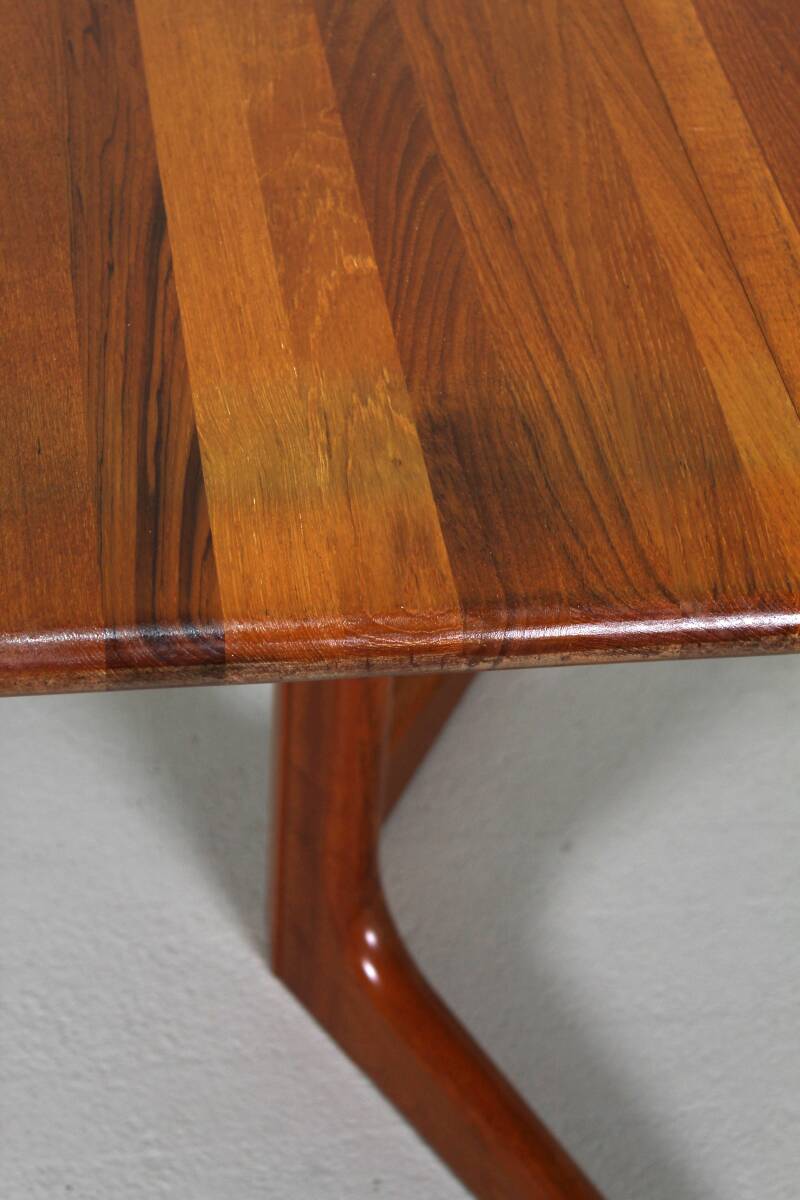Vintage uitschuifbare eettafel, Deens design - ovaal, jaren '60 | 01449