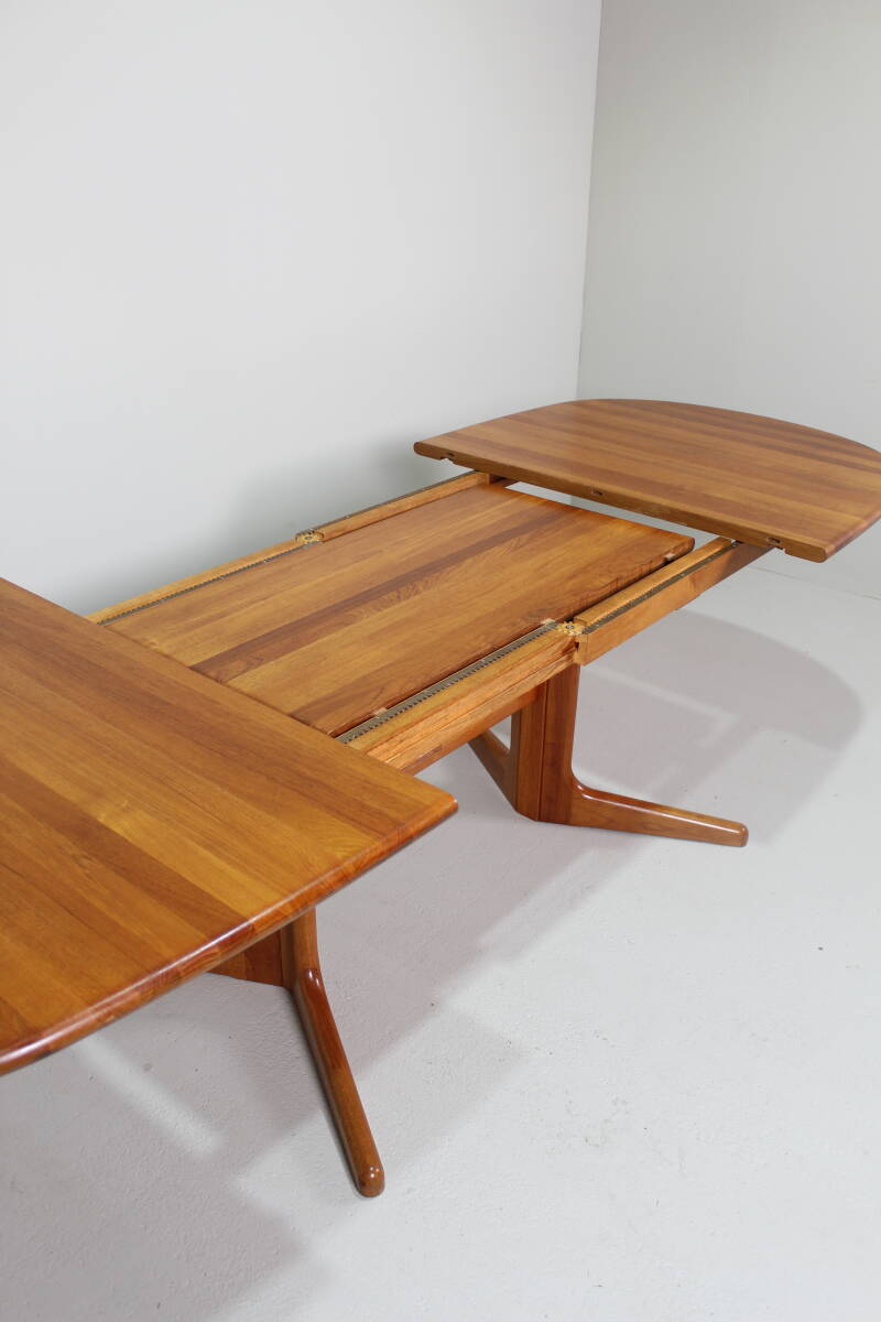 Vintage uitschuifbare eettafel, Deens design - ovaal, jaren '60 | 01449