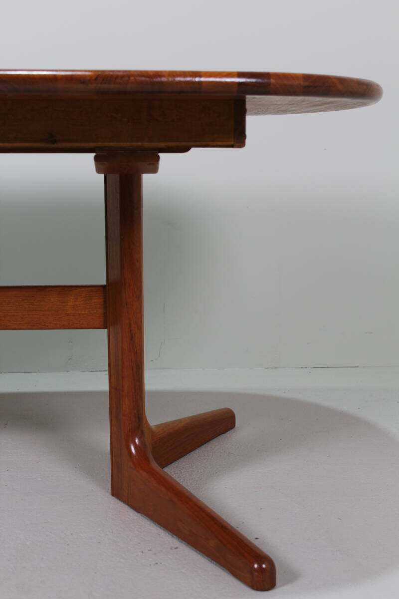 Vintage uitschuifbare eettafel, Deens design - ovaal, jaren '60 | 01449