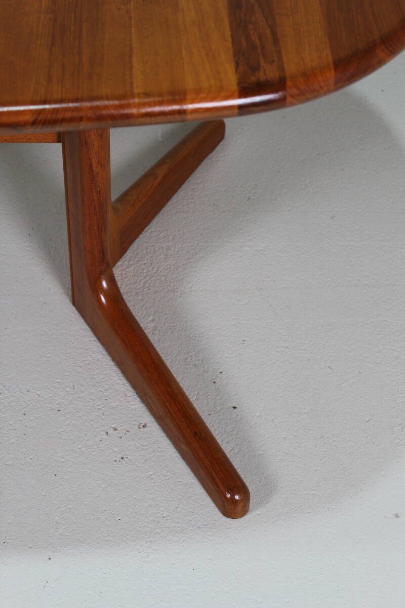 Vintage uitschuifbare eettafel, Deens design - ovaal, jaren '60 | 01449