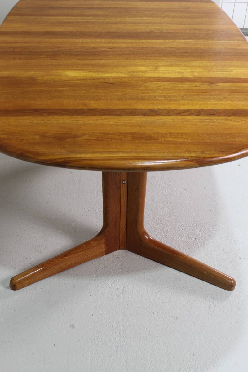 Vintage uitschuifbare eettafel, Deens design - ovaal, jaren '60 | 01449