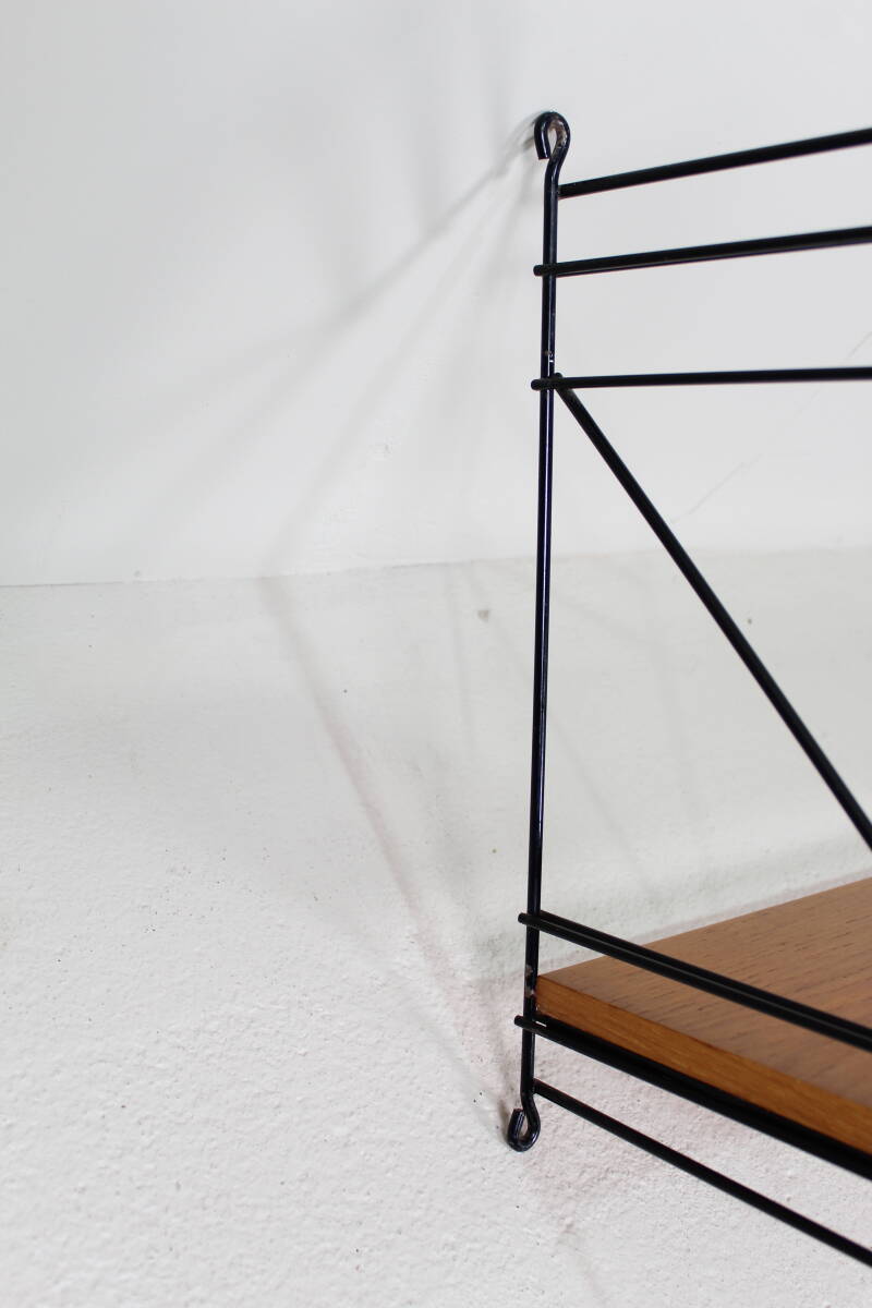 Vintage wooden wall shelf, wall rack – 60s | 01387