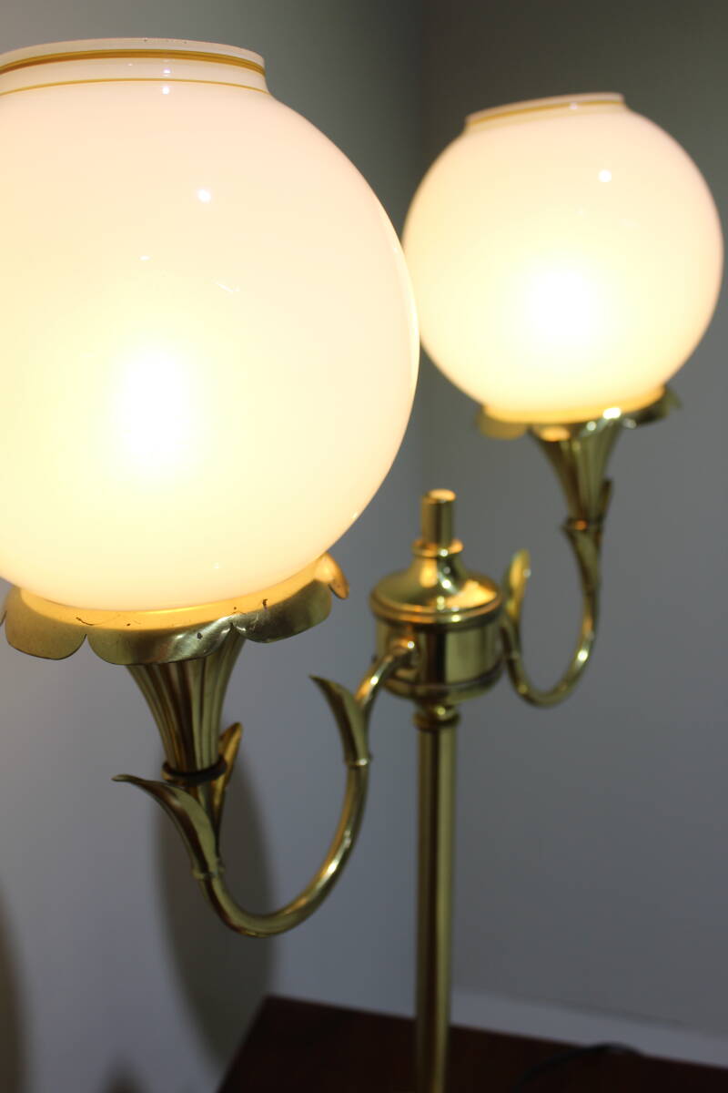VIntage tafellamp, vloerlamp, staande lamp - messing, jaren '70