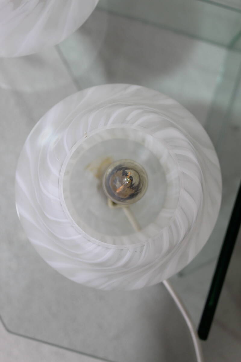Vintage Mushroom lamp - Hustad Leuchte, wit glas, jaren '70 | 01482
