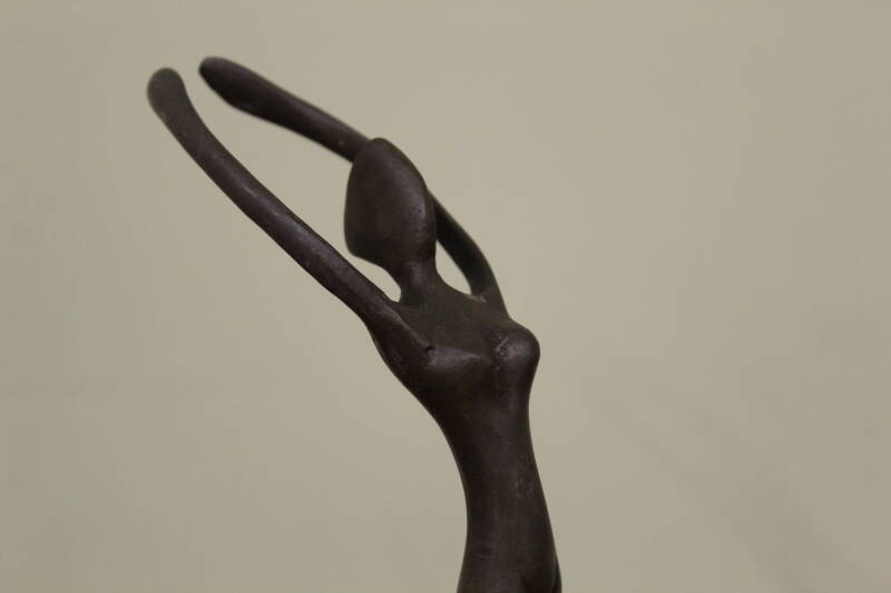 Vintage bronze statue ballerina 2/6