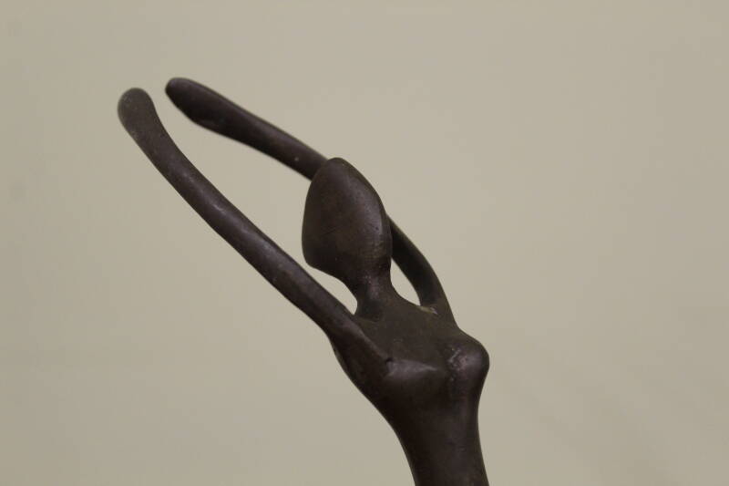 Vintage bronze statue ballerina 2/6