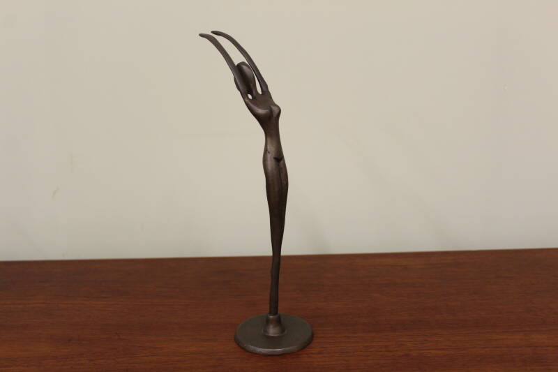 Vintage bronzen beeldje ballerina 4/6