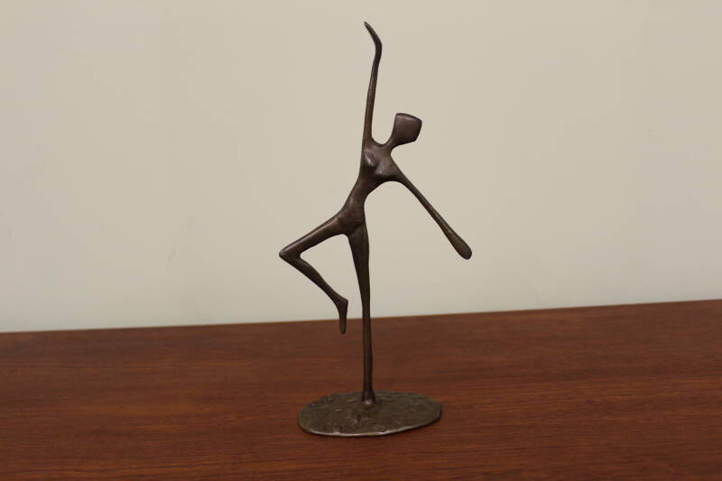 Vintage bronzen beeldje ballerina 5/6 | 00857