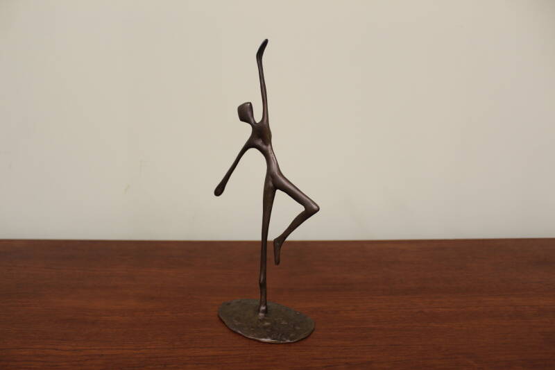 Vintage bronzen beeldje ballerina 5/6 | 00857