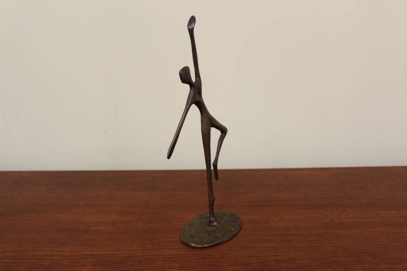 Vintage bronzen beeldje ballerina 5/6 | 00857