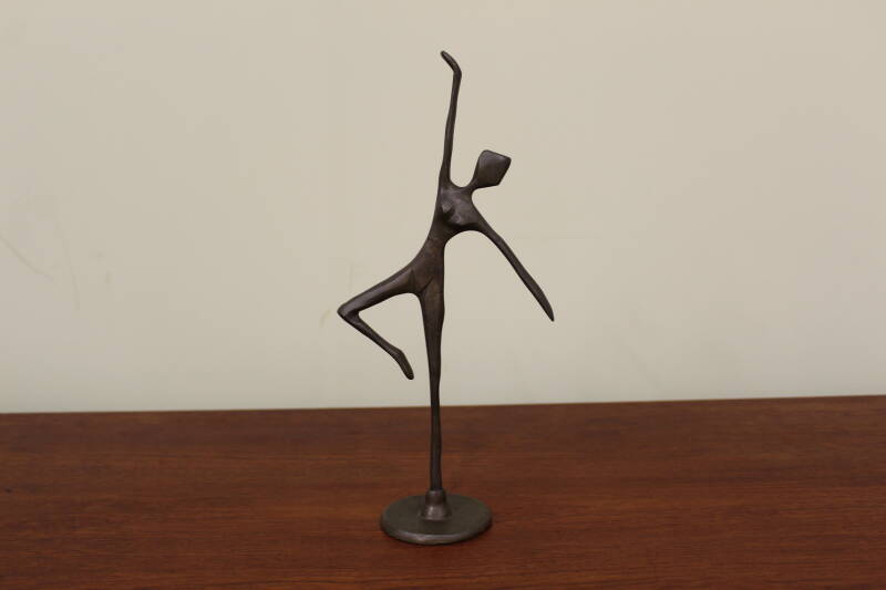 Vintage bronzen beeldje ballerina 6/6 | 00857
