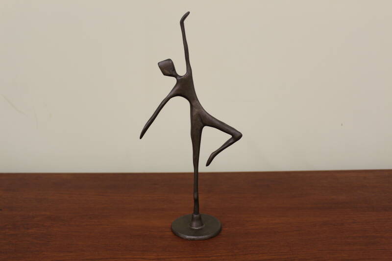 Vintage bronzen beeldje ballerina 6/6 | 00857