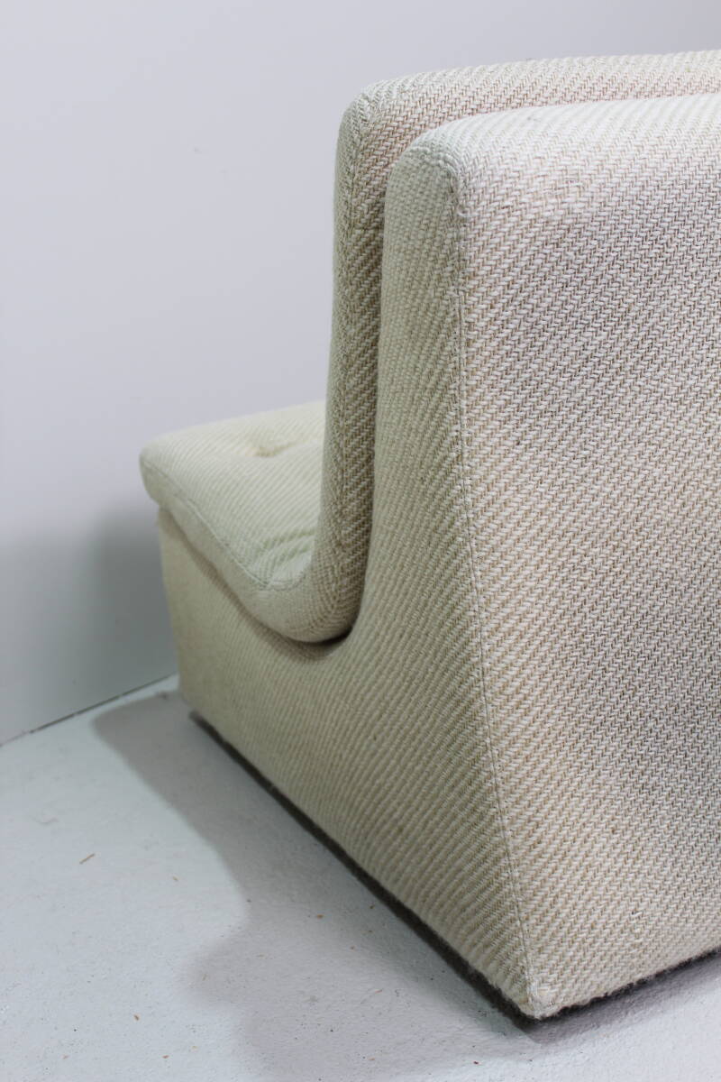 Vintage beige modulaire bank, 2-zits - Dux international, jaren '70