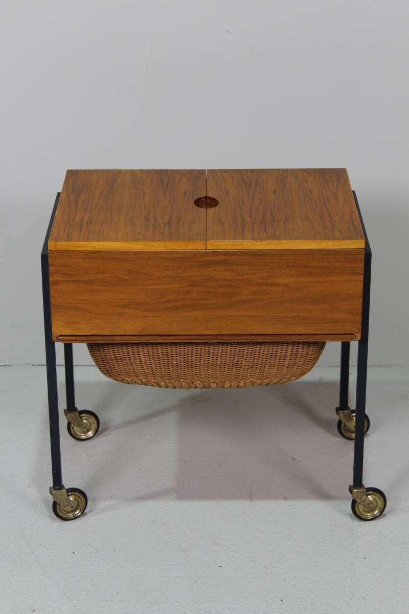 Vintage Zweeds naaikastje, bijzettafel | 01533