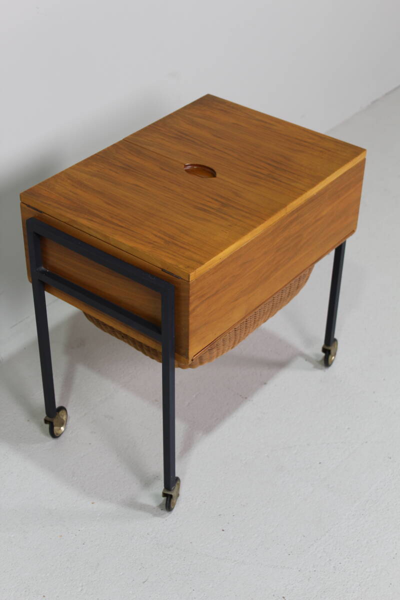 Vintage Zweeds naaikastje, bijzettafel | 01533