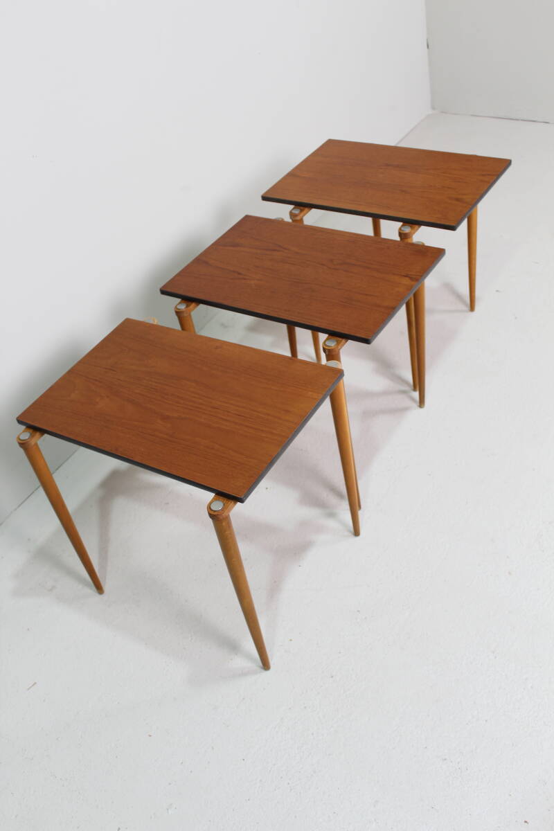 Vintage Duits Design mimiset, bijzettafels - Opal, jaren '60