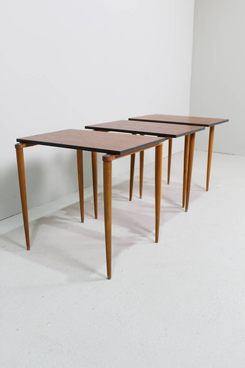 Vintage Duits Design mimiset, bijzettafels - Opal, jaren '60