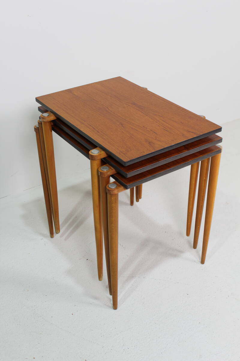 Vintage Duits Design mimiset, bijzettafels - Opal, jaren '60