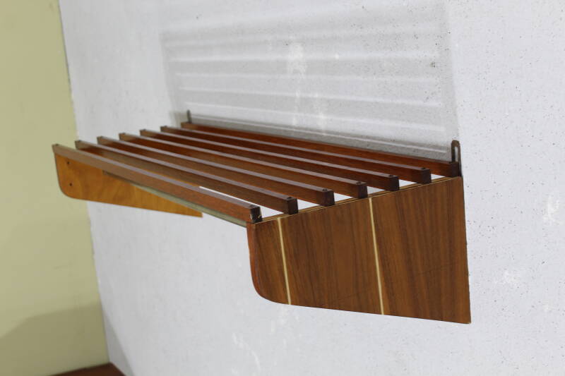 Vintage wooden coat rack, wardrobe - 60s | 00912
