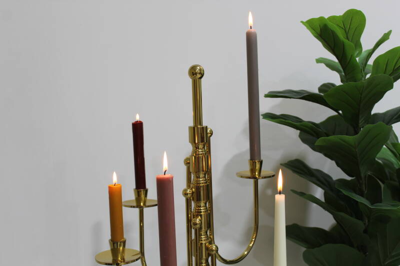 Vintage Kerzenständer, Standleuchter - Messing | 00967