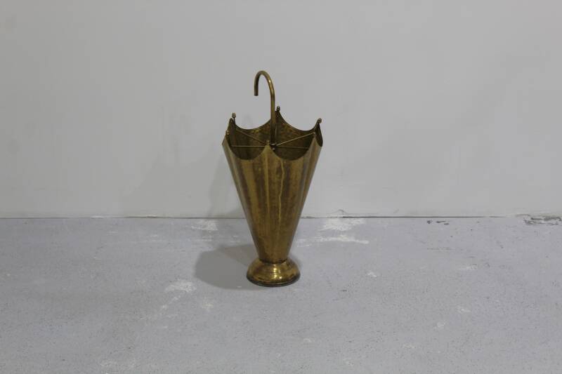 Französischer Vintage-Schirmständer, Schirmhalter – Messing, 1950er Jahre | 01022