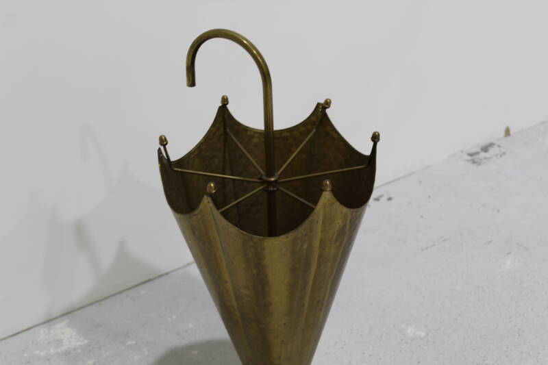 Französischer Vintage-Schirmständer, Schirmhalter – Messing, 1950er Jahre | 01022