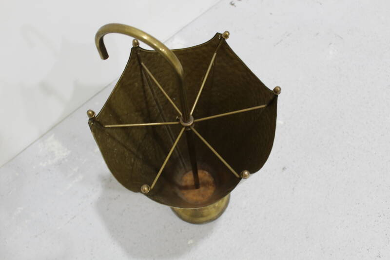 Französischer Vintage-Schirmständer, Schirmhalter – Messing, 1950er Jahre | 01022