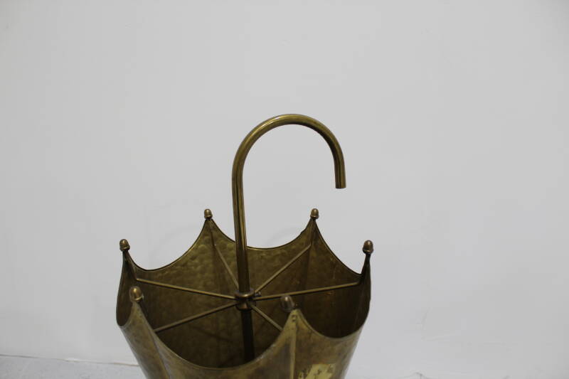 Französischer Vintage-Schirmständer, Schirmhalter – Messing, 1950er Jahre | 01022