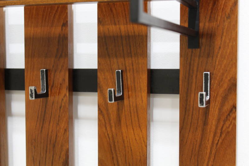 Vintage Garderobe, Garderobenständer - Holz, 60er | 01016