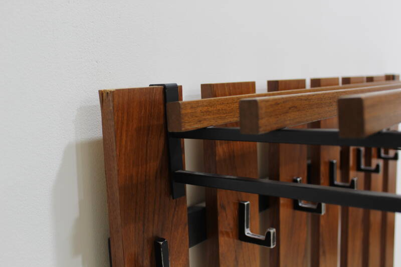 Vintage Garderobe, Garderobenständer - Holz, 60er | 01016
