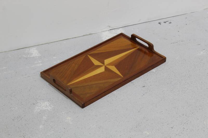 Vintage houten dienblad | 01026
