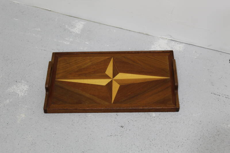 Vintage houten dienblad | 01026
