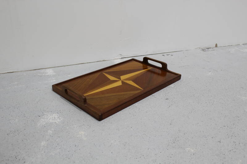 Vintage houten dienblad | 01026