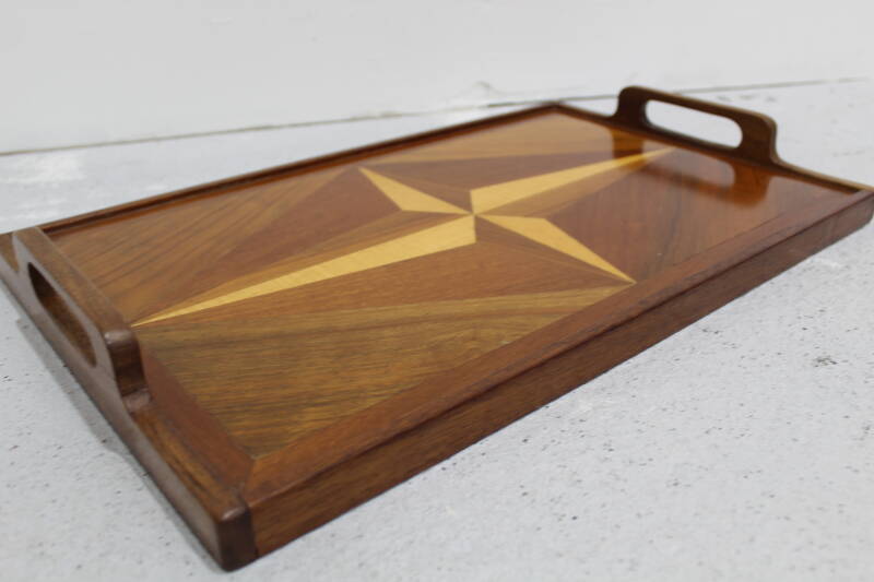 Vintage houten dienblad | 01026