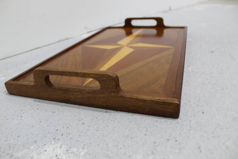Vintage houten dienblad | 01026