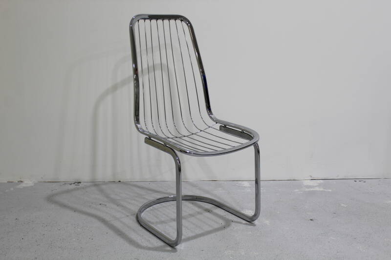 4x Vintage-Esszimmerstühle, Drahtstühle Gastone Rinaldi – italienisches Design | 01028