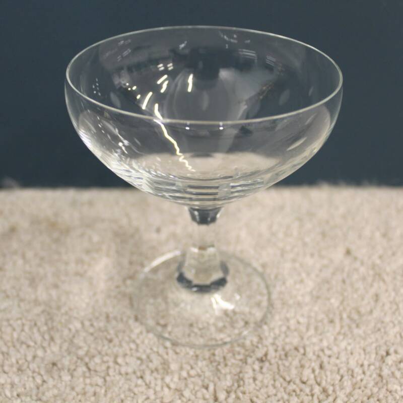 Vintage geslepen champagnecoupes