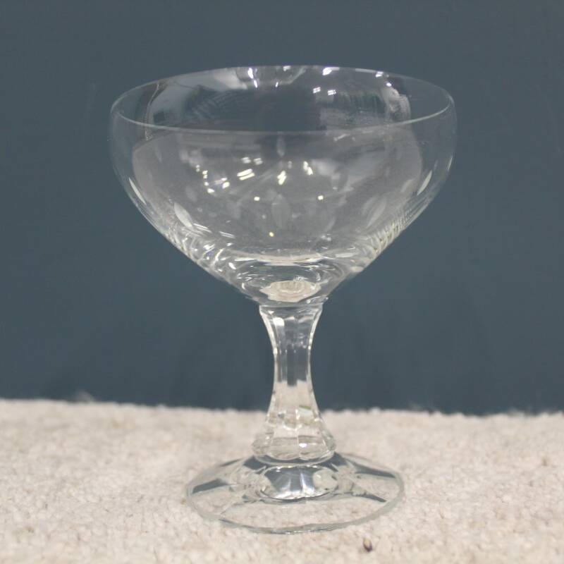 Vintage geslepen champagnecoupes