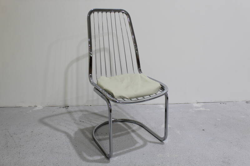 4x Vintage-Esszimmerstühle, Drahtstühle Gastone Rinaldi – italienisches Design | 01028
