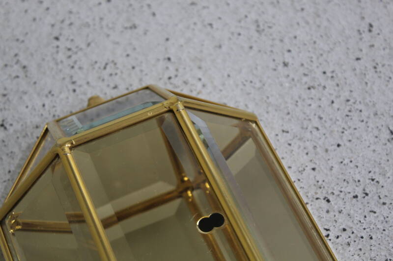 Vintage wall lamp - brass, 70s | 01039 — with cord