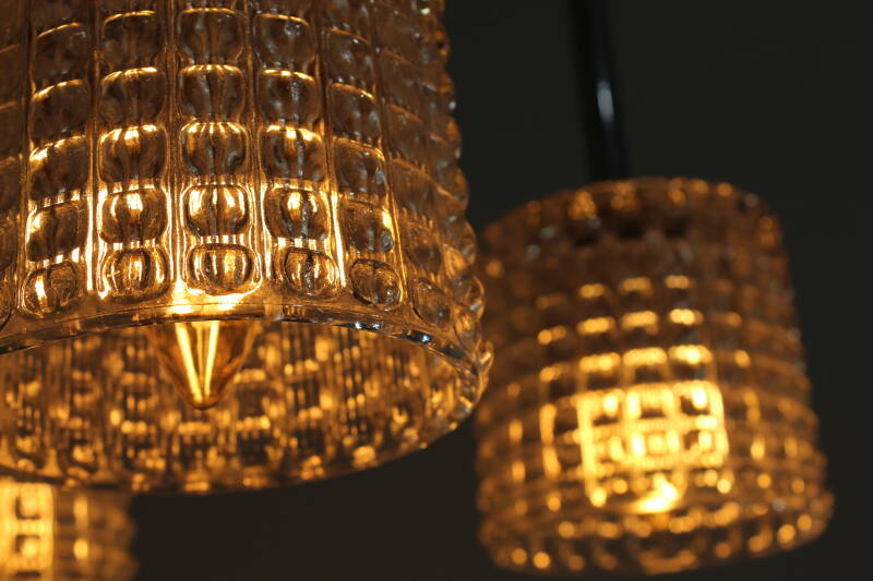 Vintage cascade lamp - transparant persglas | 01038