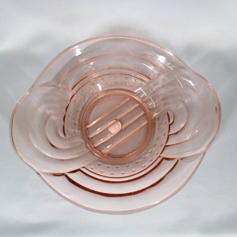 Vintage schaal, roze