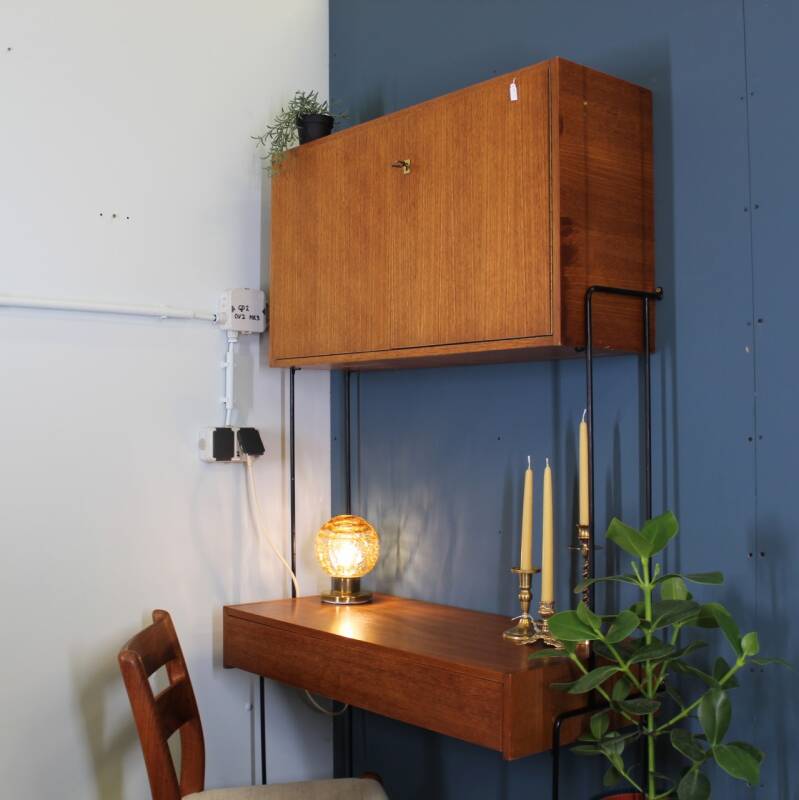 Vintage Omnia wandsysteem, bureau/kast