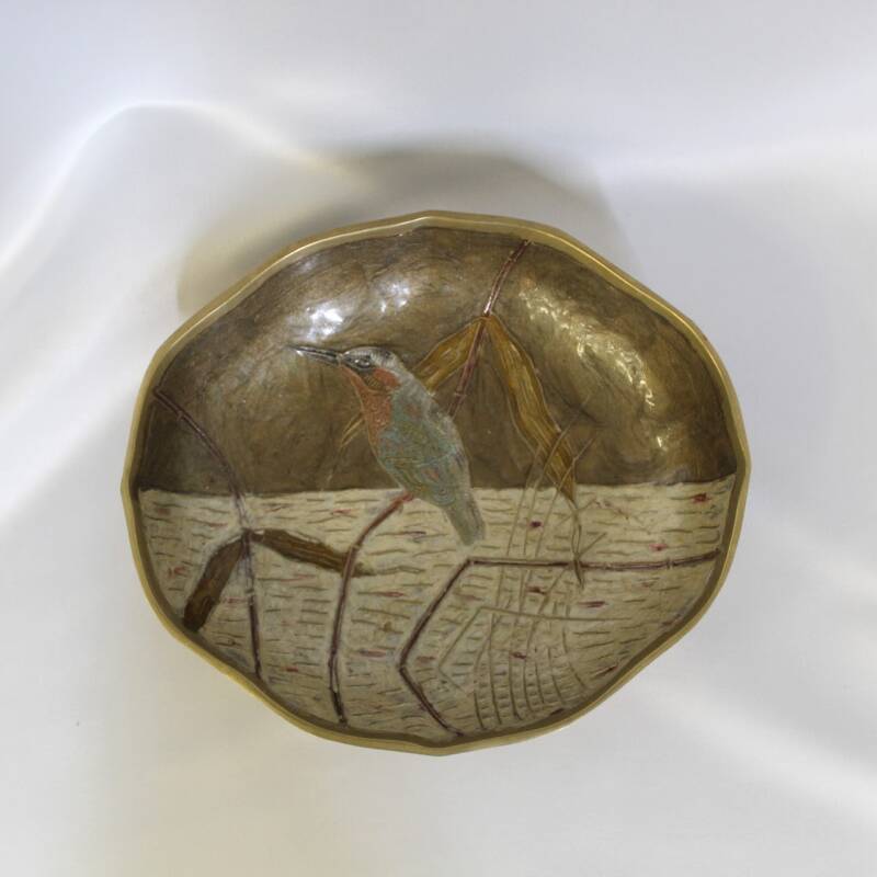 Vintage brass bowl, jewelry bowl