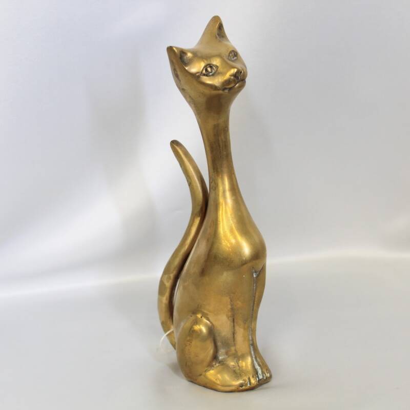Vintage messing kat (31 cm)