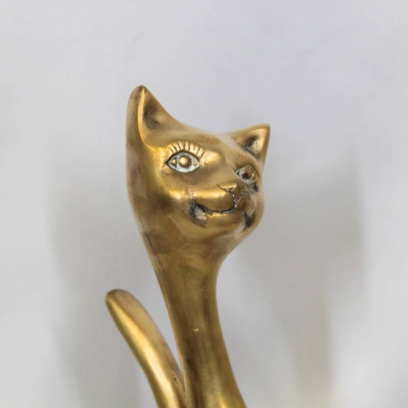 Vintage brass cat (26 cm)