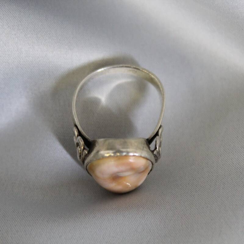 Vintage silver ring, eye of St. Lucia